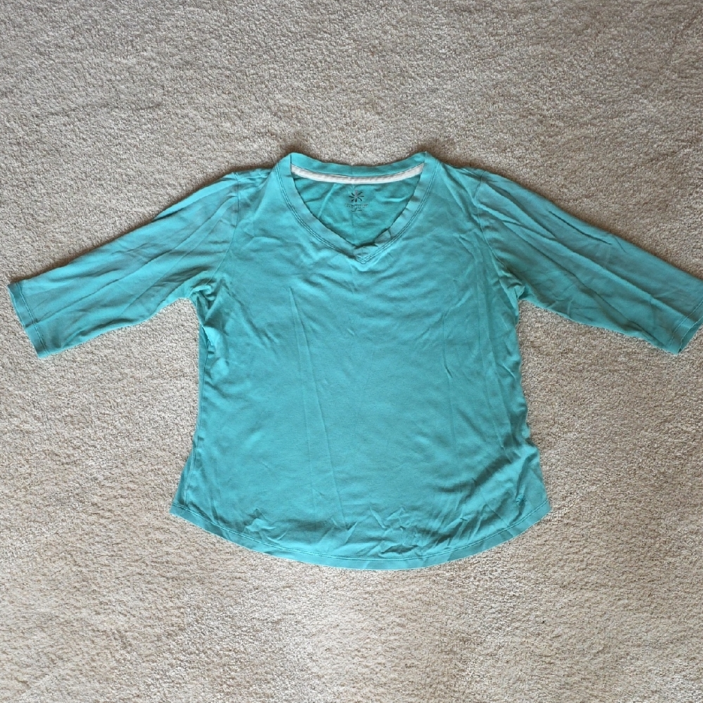 Pima Cotton V-Neck Top